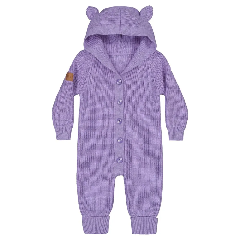 Metsola Jumpsuitit|Merinovillavaatteet>BEAR KNIT -MERINOVILLAHAALARI VAUVALLE | ICY LILAC