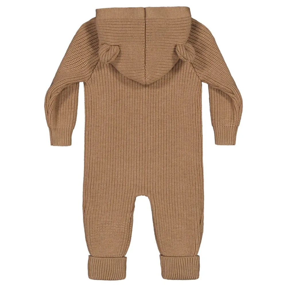Metsola Merinovillavaatteet|Jumpsuitit>BEAR KNIT -MERINOVILLAHAALARI VAUVALLE | PEANUT BUTTER