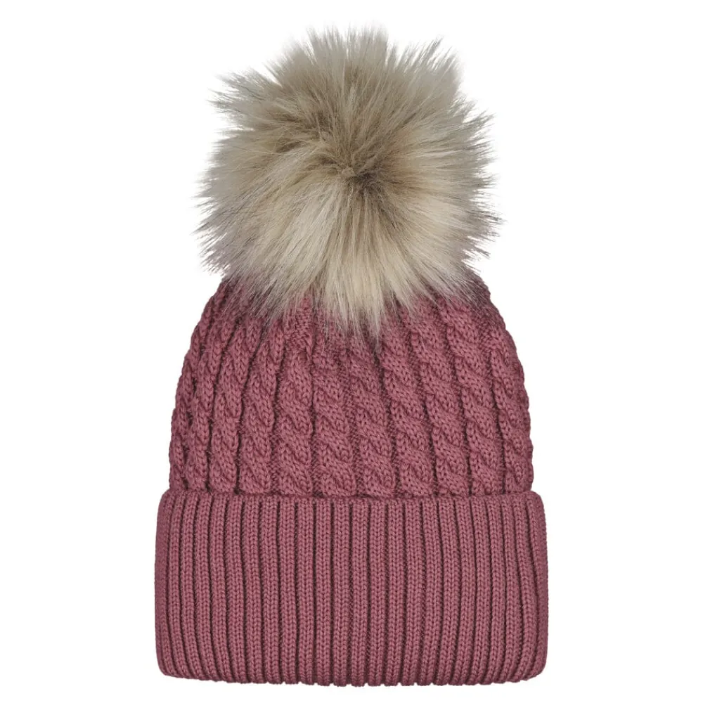Metsola Päähineet Ja Huivit|Samanlaiset Asut Lapsen Kanssa>CABLE BEANIE -PALMIKKOPIPO, MERINOVILLA | WILD ROSE