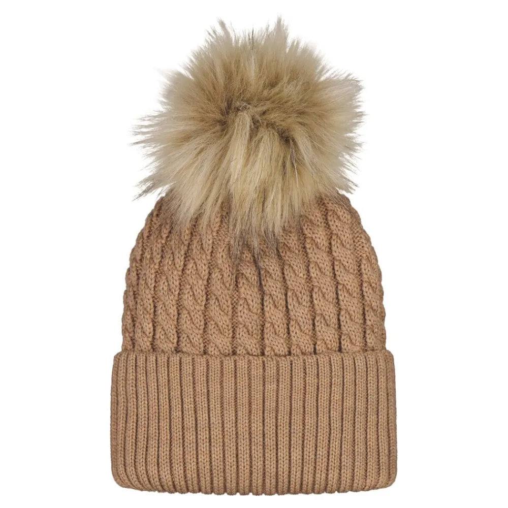 Metsola Päähineet Ja Huivit|Kaikki Aikuisten Asusteet>CABLE BEANIE -PALMIKKOPIPO, MERINOVILLA | PEANUT BUTTER
