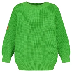 Metsola Paidat|Paidat>COTTON KNIT JUMPER -LASTEN NEULEPAITA | SPACE GREEN