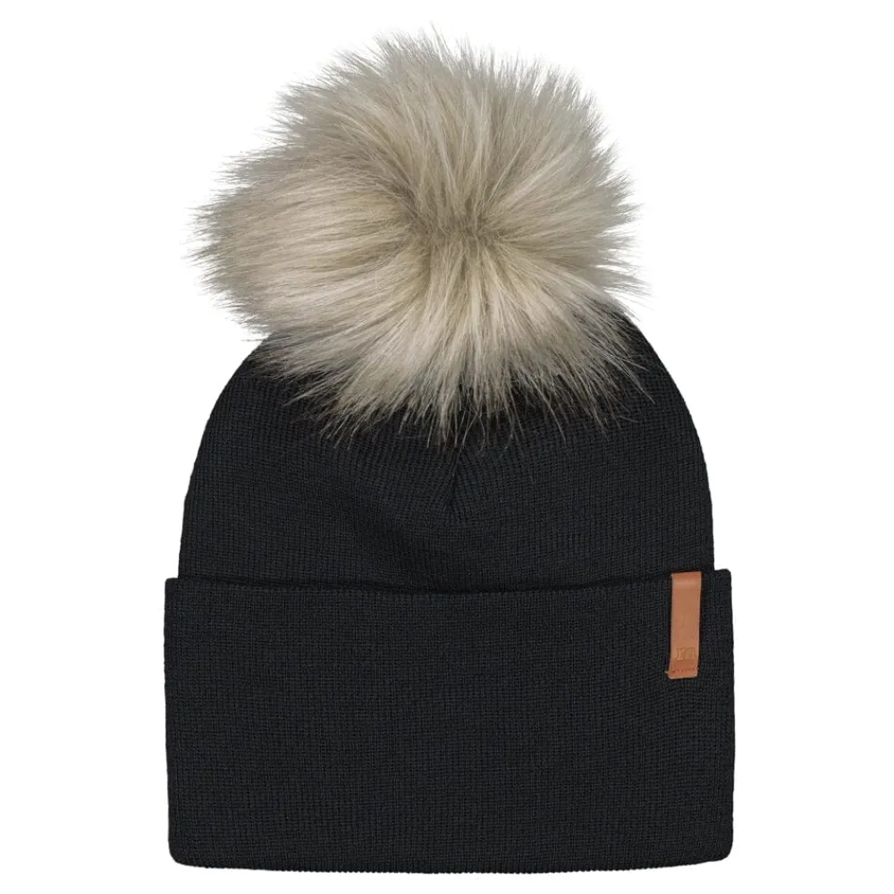 Metsola Päähineet Ja Huivit|Samanlaiset Asut Lapsen Kanssa>CRYSTAL BEANIE -MERINOVILLAPIPO | BLACK