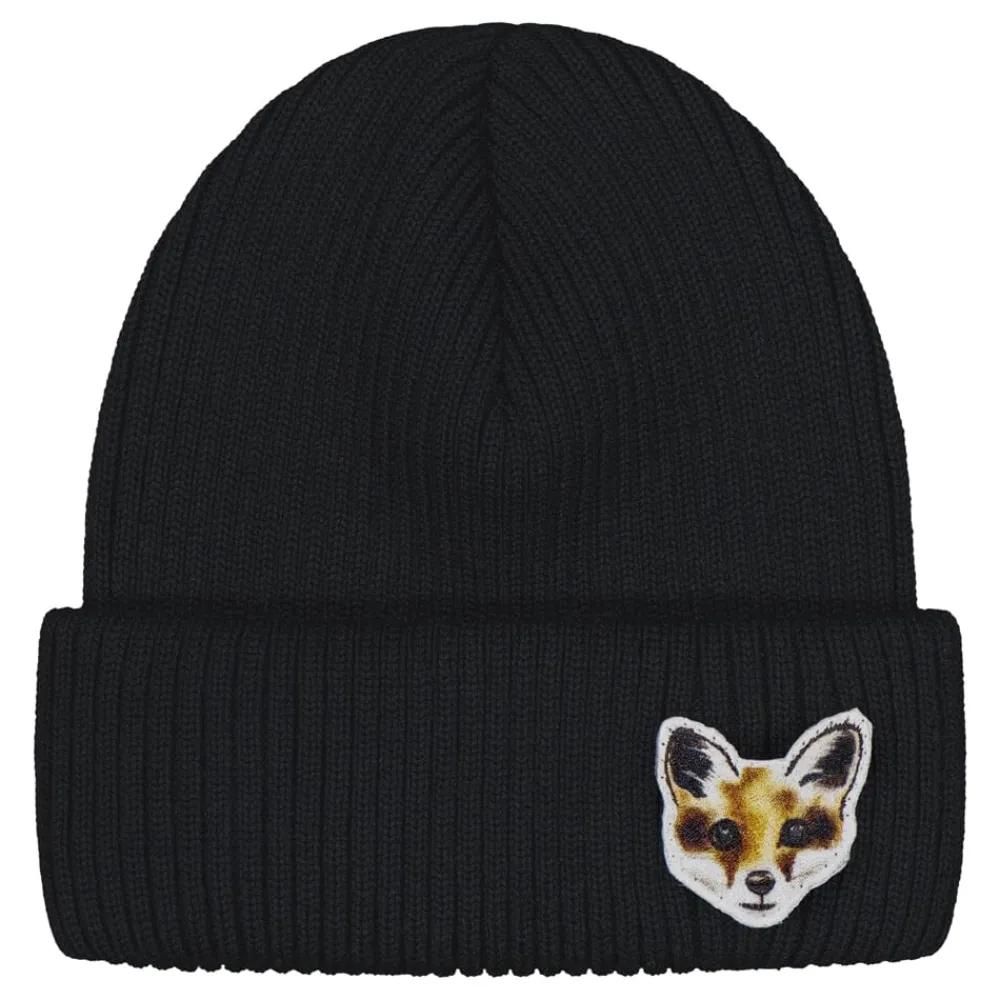 Metsola Päähineet Ja Huivit|Kaikki Aikuisten Asusteet>FOX BEANIE -MERINOVILLAPIPO | BLACK