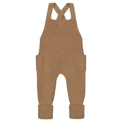 Metsola Merinovillavaatteet|Jumpsuitit>KNITTED DUNGAREES -LAPPUHAALARI, MERINOVILLA | PEANUT BUTTER