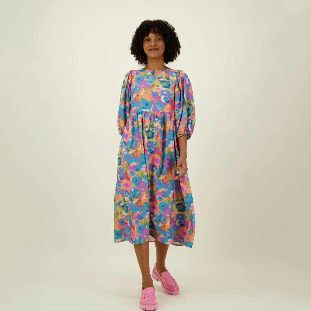 Metsola Kaikki Aikuisten Vaatteet|Samanlaiset Asut Lapsen Kanssa>MIRACLES VOLUME SLEEVE MIDI DRESS -MEKKO