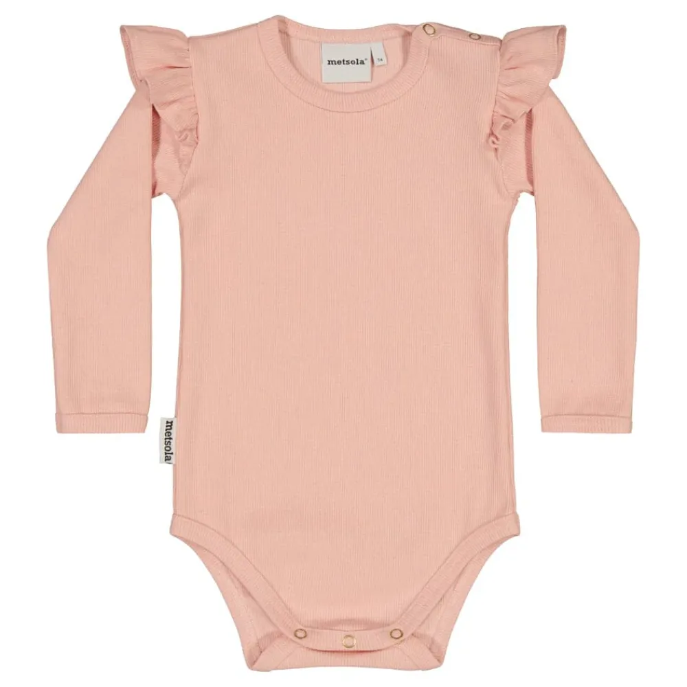 Metsola Klassikot|Bodyt>RIB FRILLA -BODY | PEONY