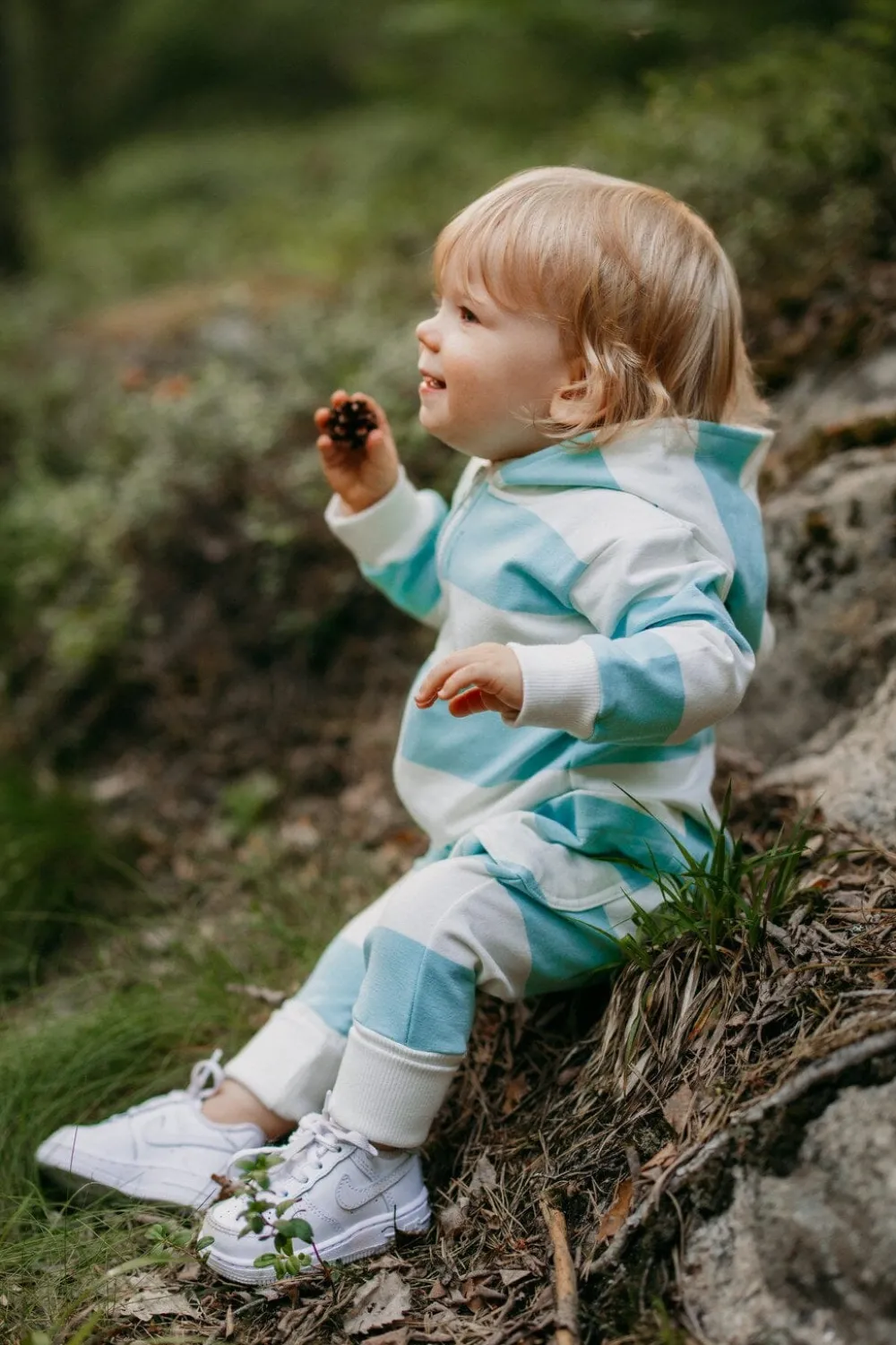 Metsola Jumpsuitit|Jumpsuitit>STRIPED JUMPSUIT | OCEAN/VANILLA
