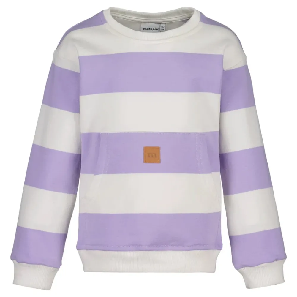 Metsola Housut & Legginsit>STRIPED POCKET SWEATER -COLLEGEPAITA | LILY/VANILLA