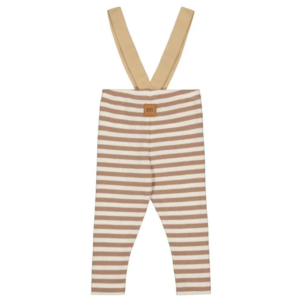Metsola Housut & Legginsit|Housut & Legginsit>STRIPED RIB BRACE PANTS | MUDDY BOOTS/CREAMY