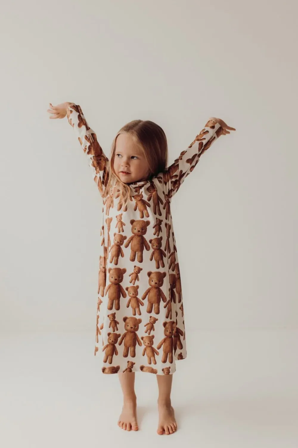Metsola Klassikot|Yöpuvut>TEDDY BEAR CREAMY -YÖMEKKO