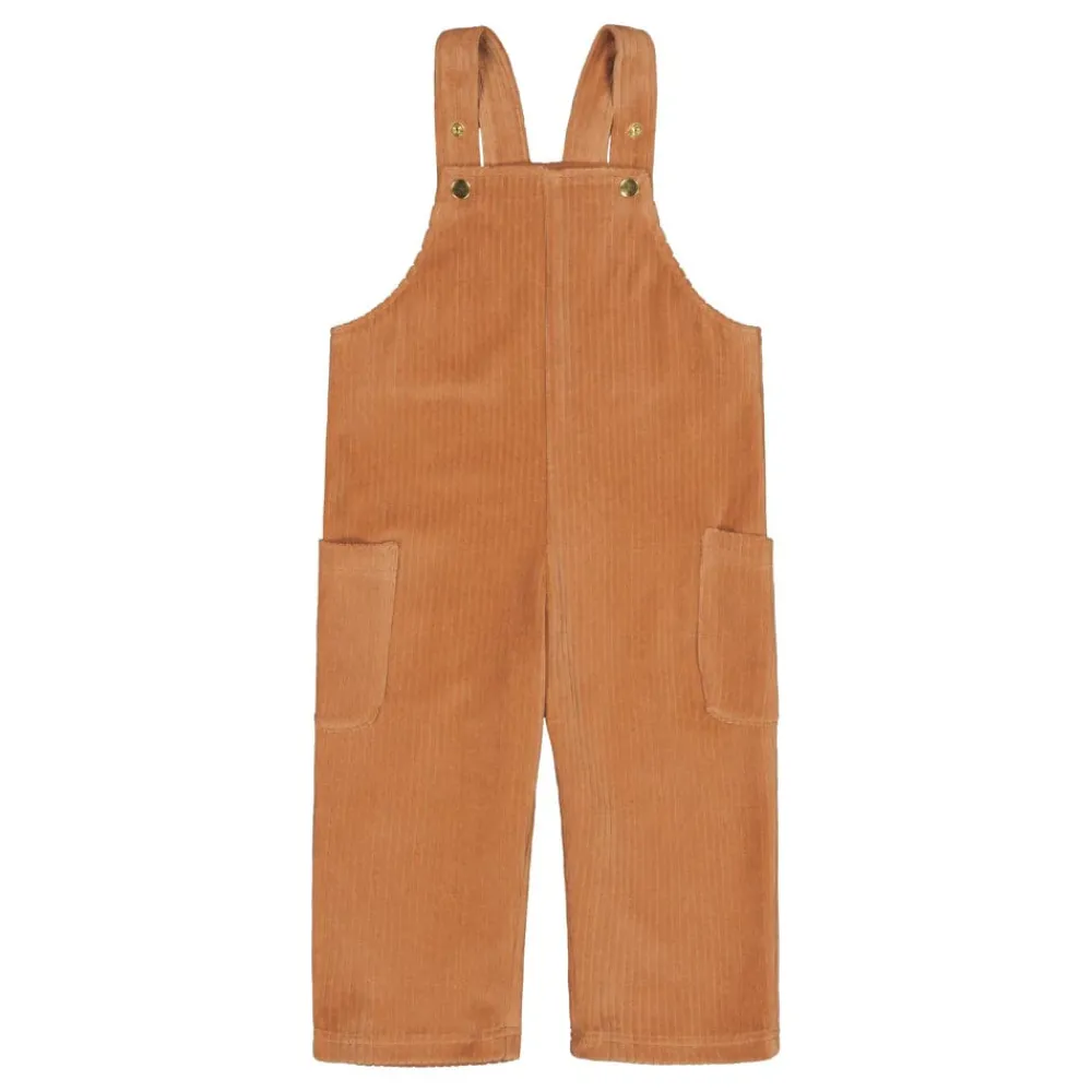 Metsola Housut & Legginsit|Housut & Legginsit>VELOUR OVERALLS -LAPPUHAALARI | PEANUT