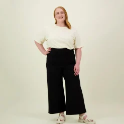 Metsola Kaikki Aikuisten Vaatteet|Housut>WIDE LEG CULOTTES -HOUSUT | BLACK